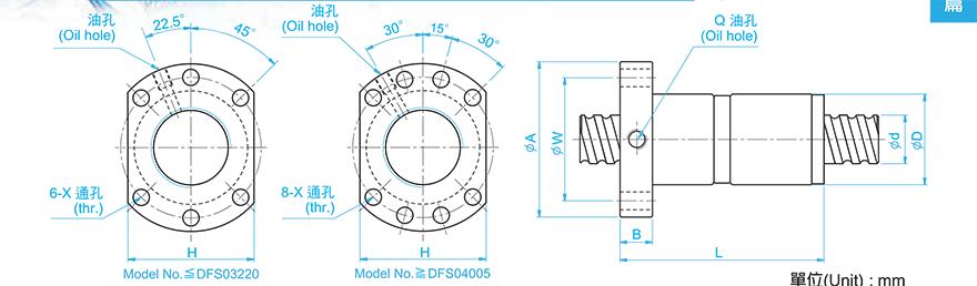 TBI DFS05010-3.8 tbi丝杆轴承型号
